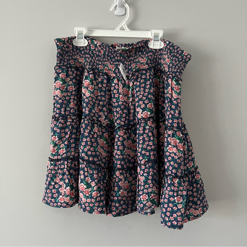 AE Floral Smocked Skirt